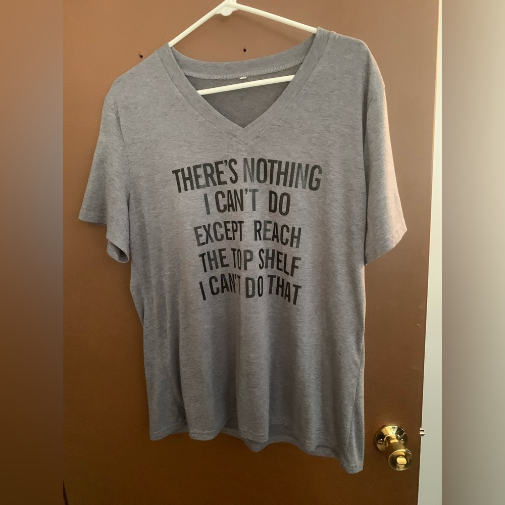 Gray V-Neck Men's Shirt